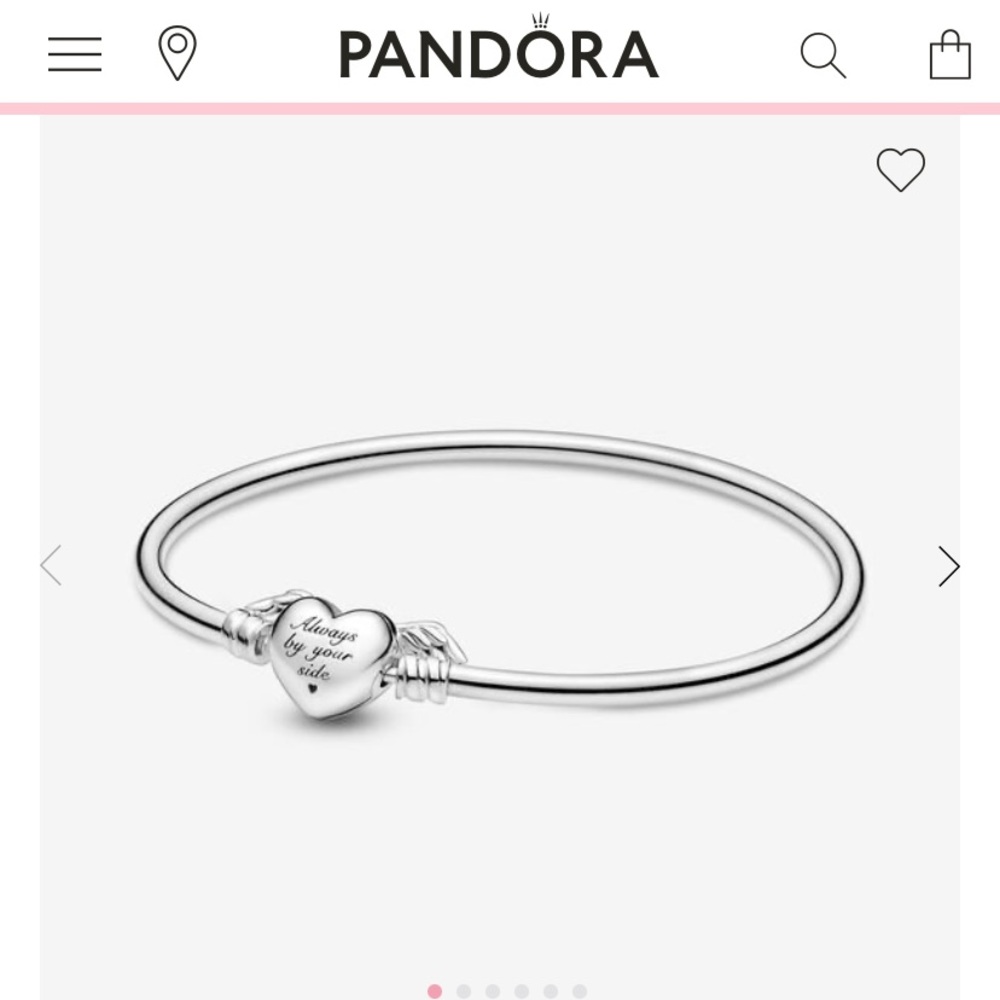 Pandora Winged Heart Bangle bracelet